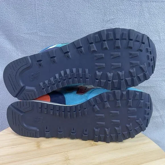 New Balance 574 Women’s Size US 10 B Blue Orange Shoe Sneaker Athletic WL574SMB - Picture 13 of 16
